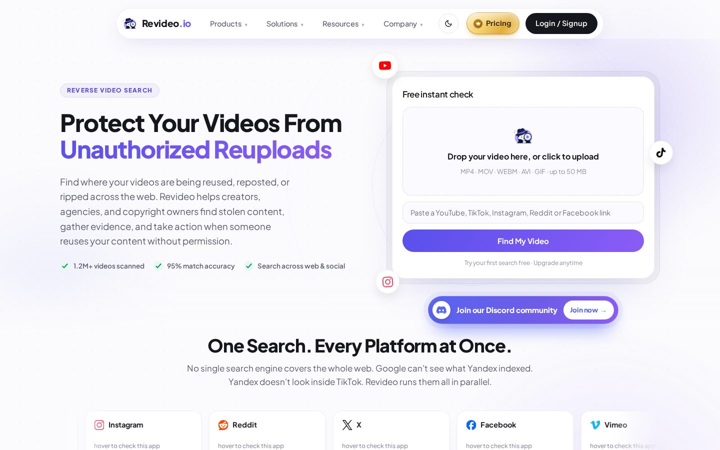 Revideo Homepage