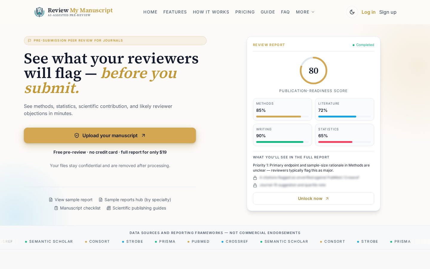 Review My Manuscript Homepage