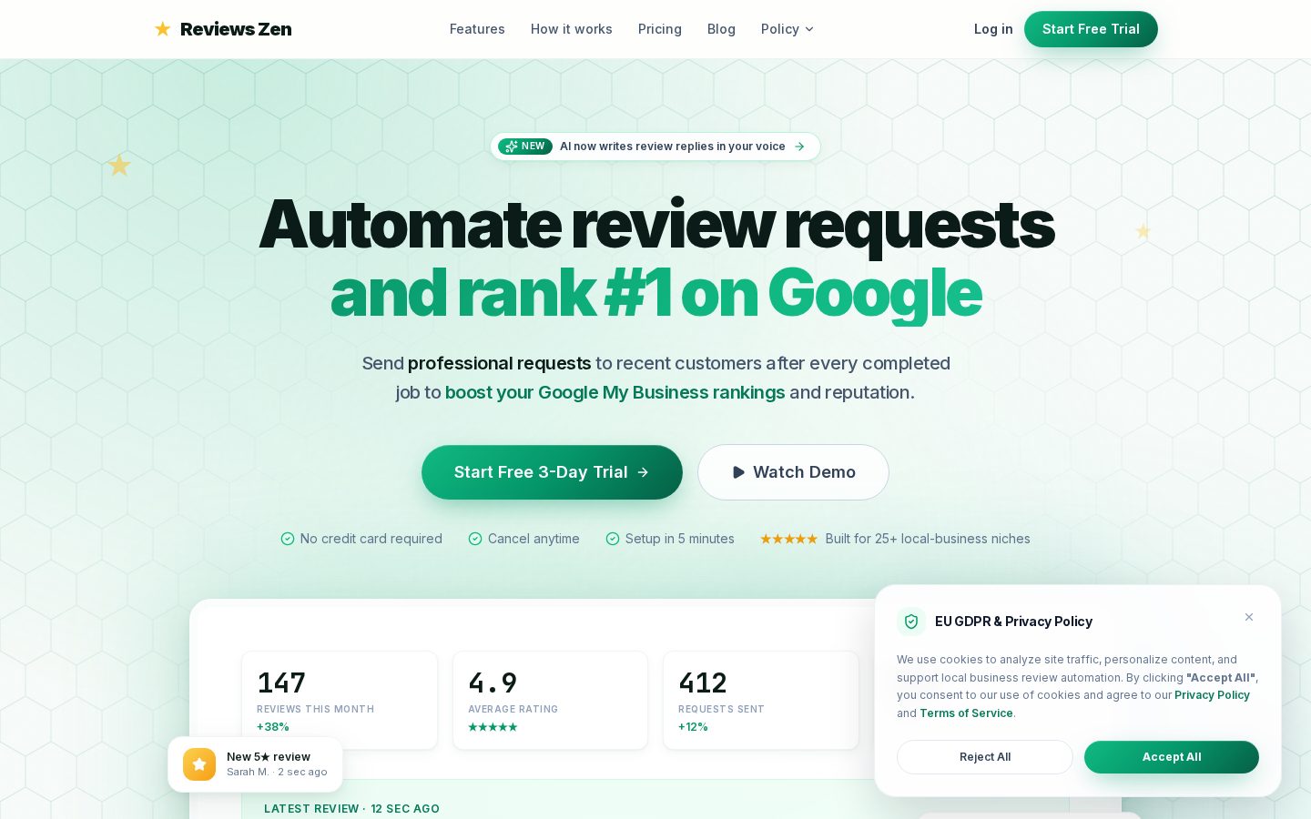 Reviews Zen Homepage