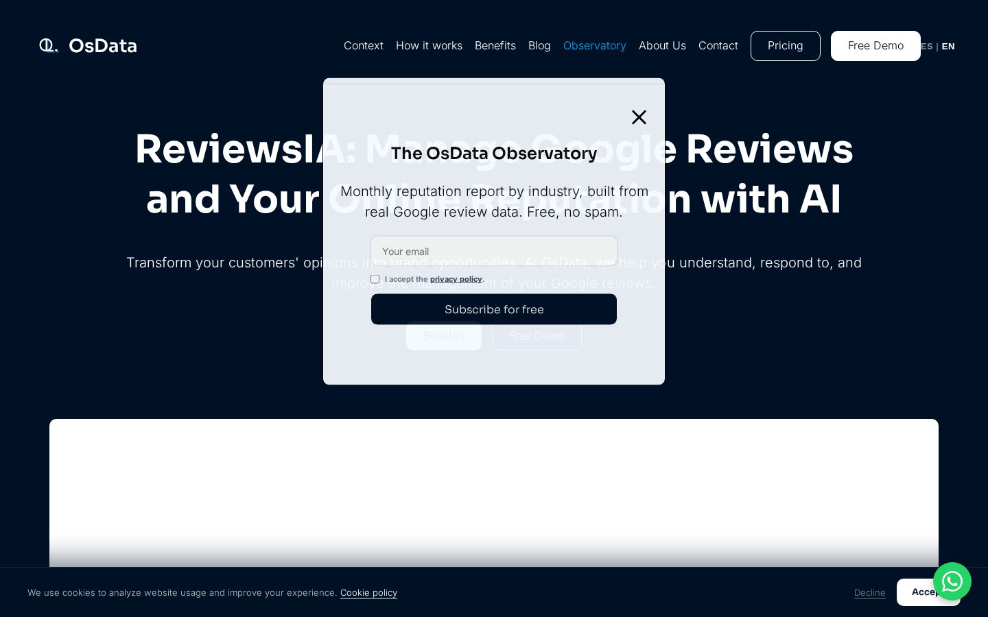 ReviewsIA Homepage