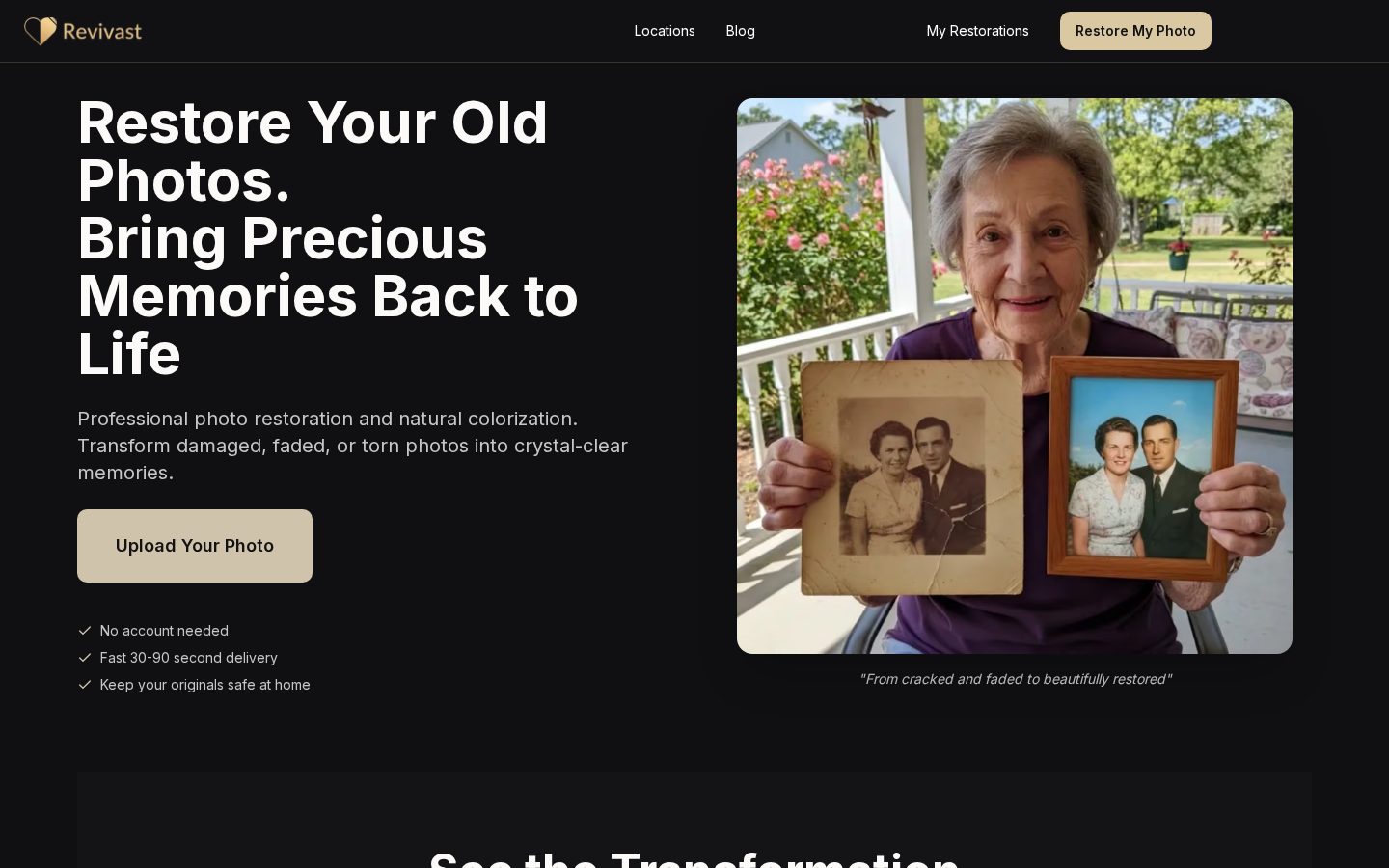 Revivast Homepage