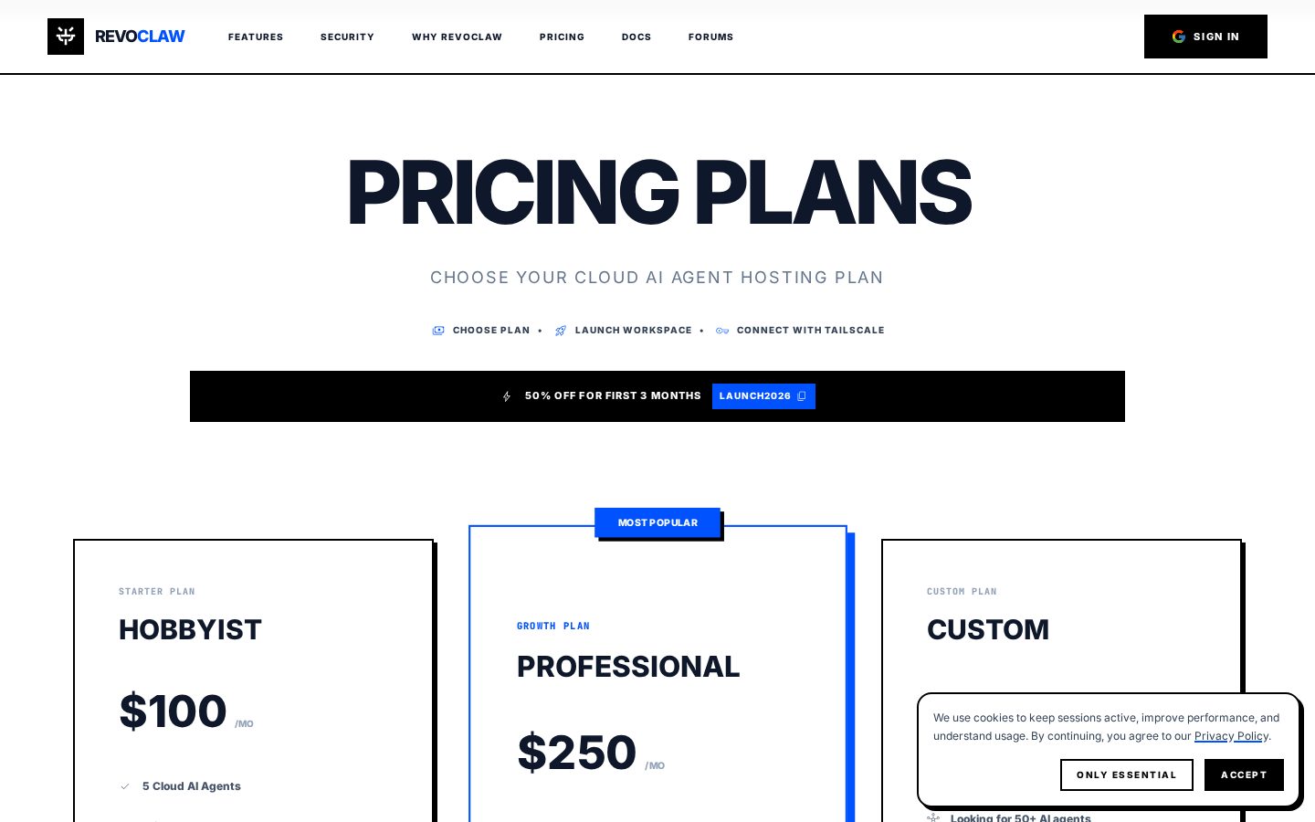 RevoClaw Pricing