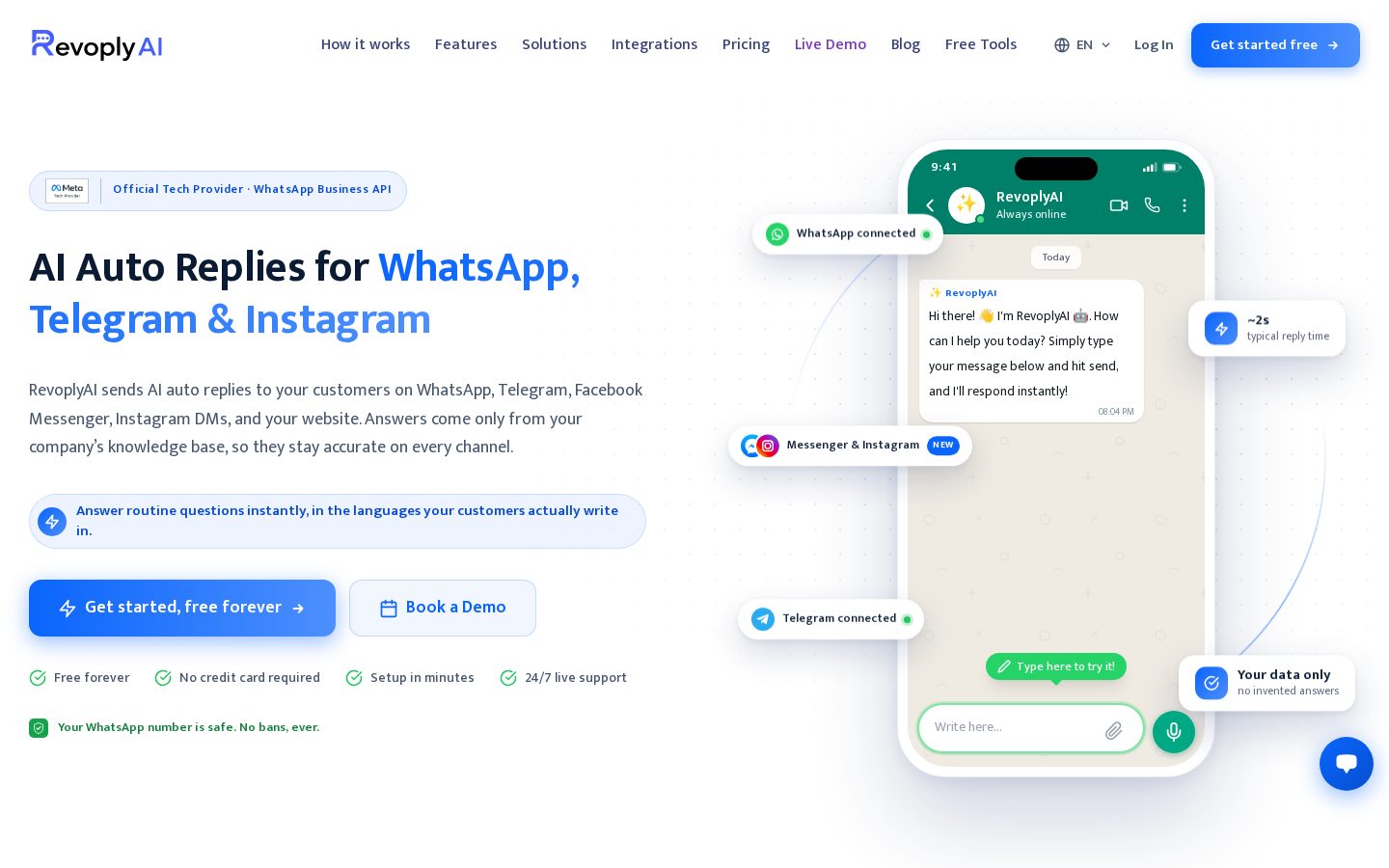 RevoplyAI Homepage