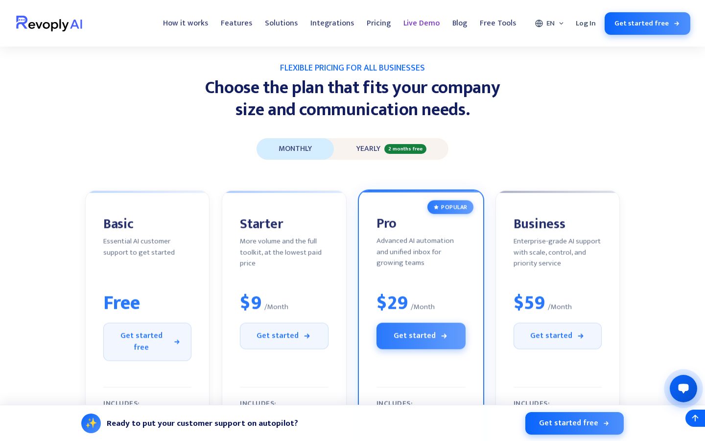 RevoplyAI Pricing
