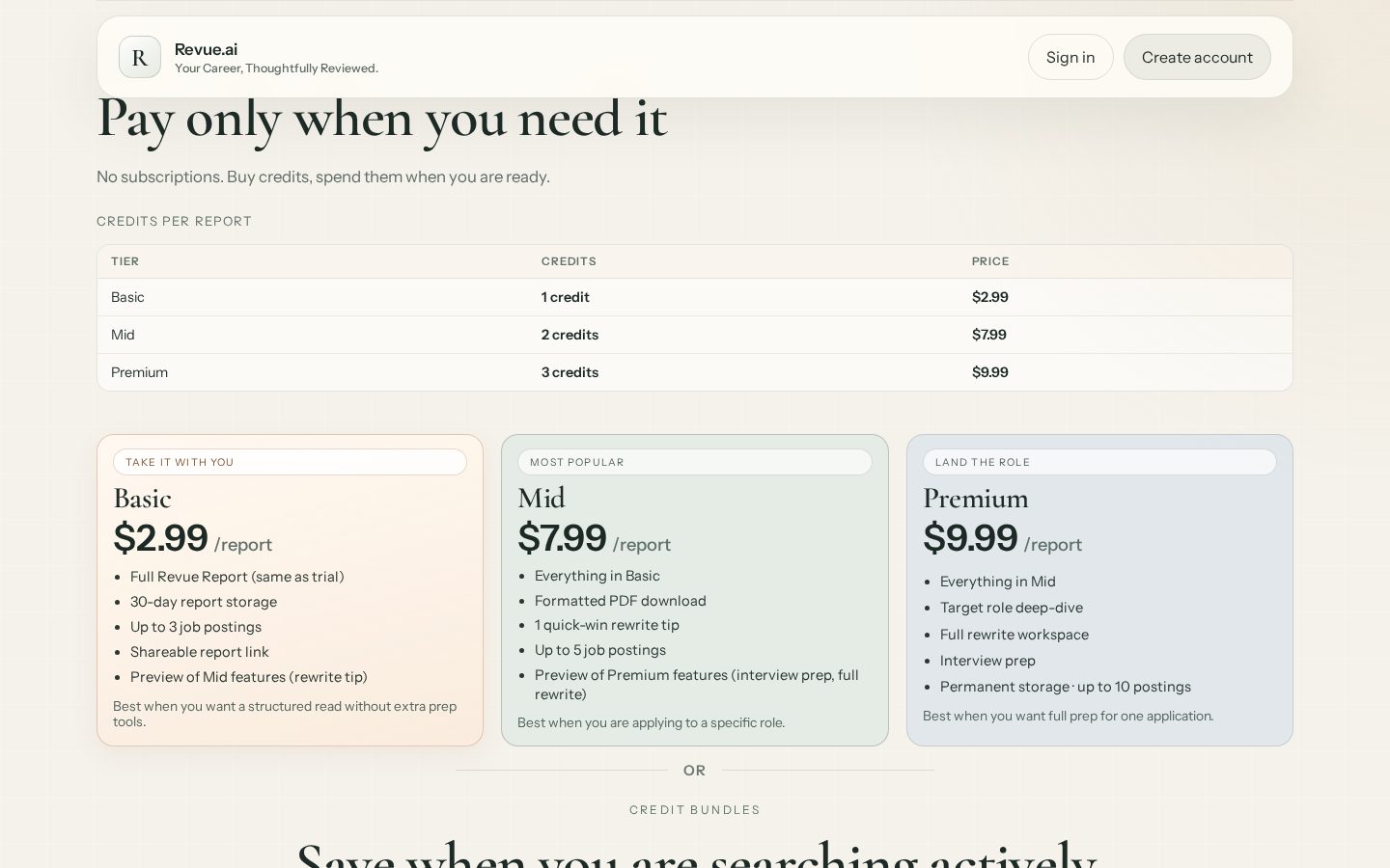 revueai Pricing