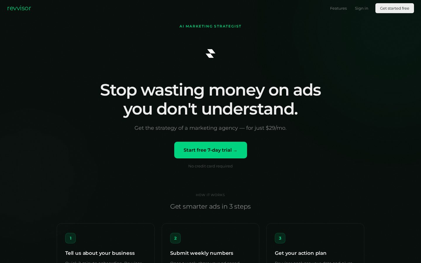 Revvisor Homepage