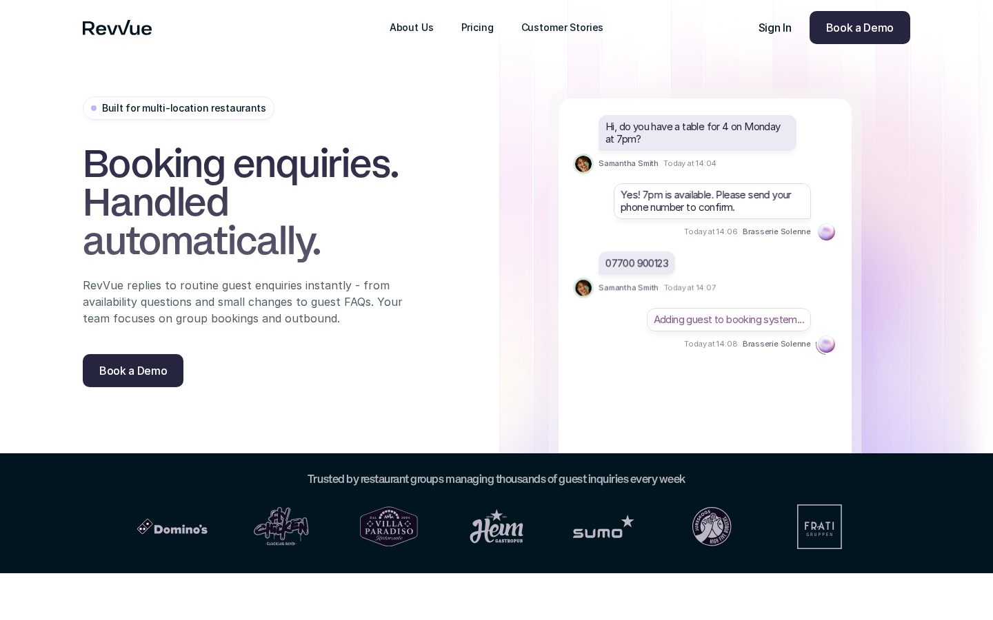 RevVue Homepage
