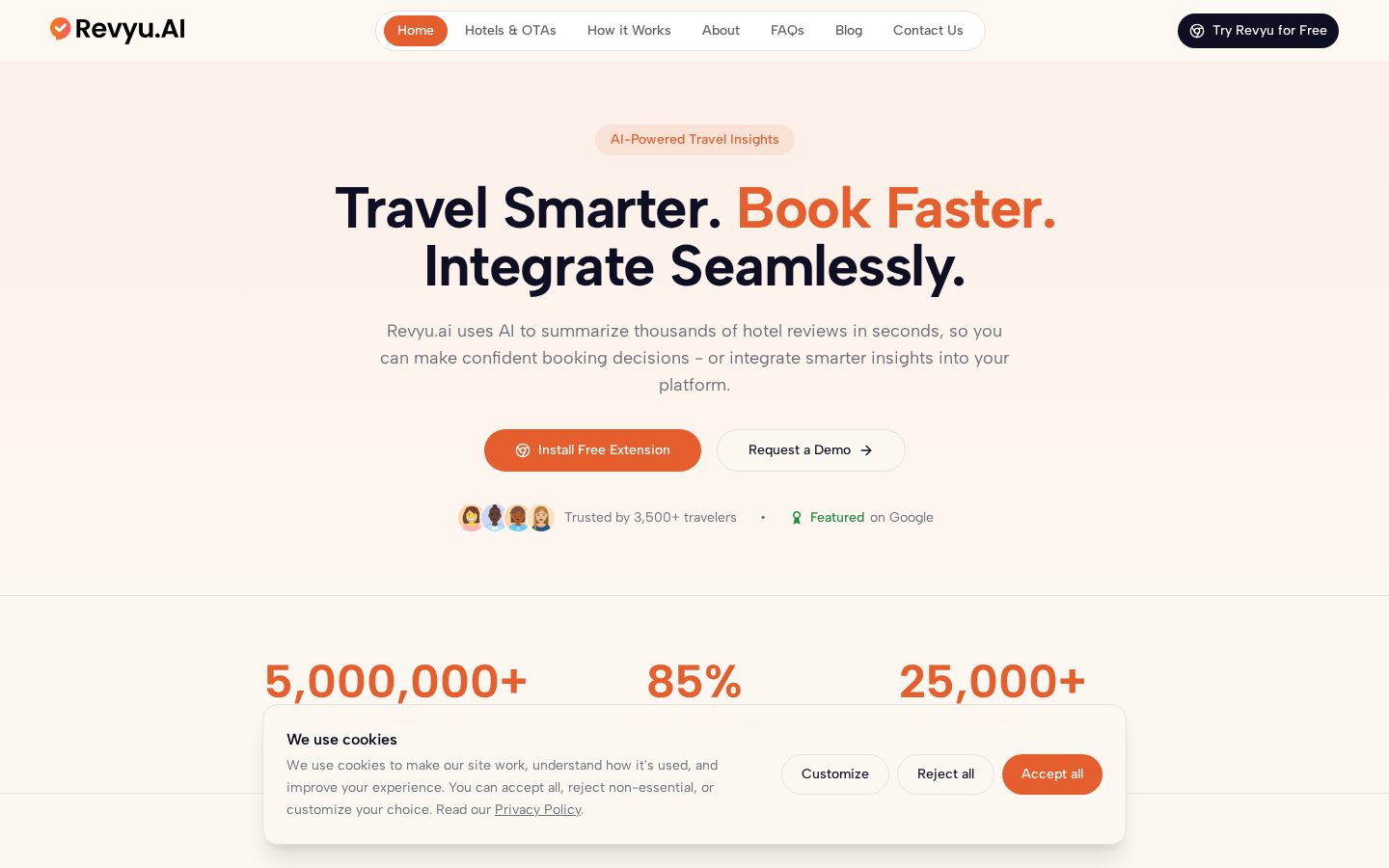 Revyu.AI Homepage