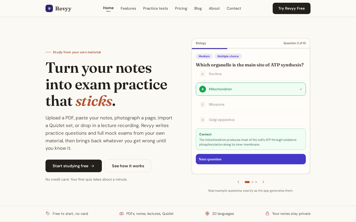 Revyy Homepage