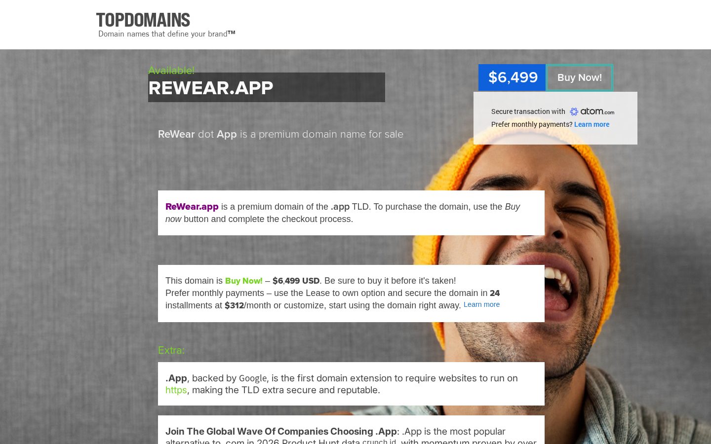 ReWear Homepage