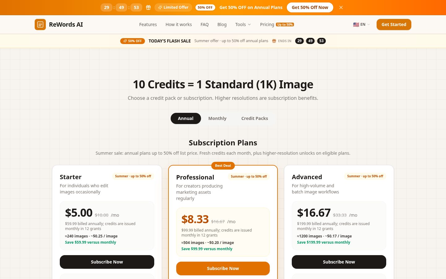 ReWords AI Pricing
