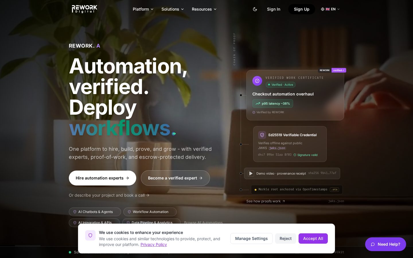 REWORK. Digital Homepage