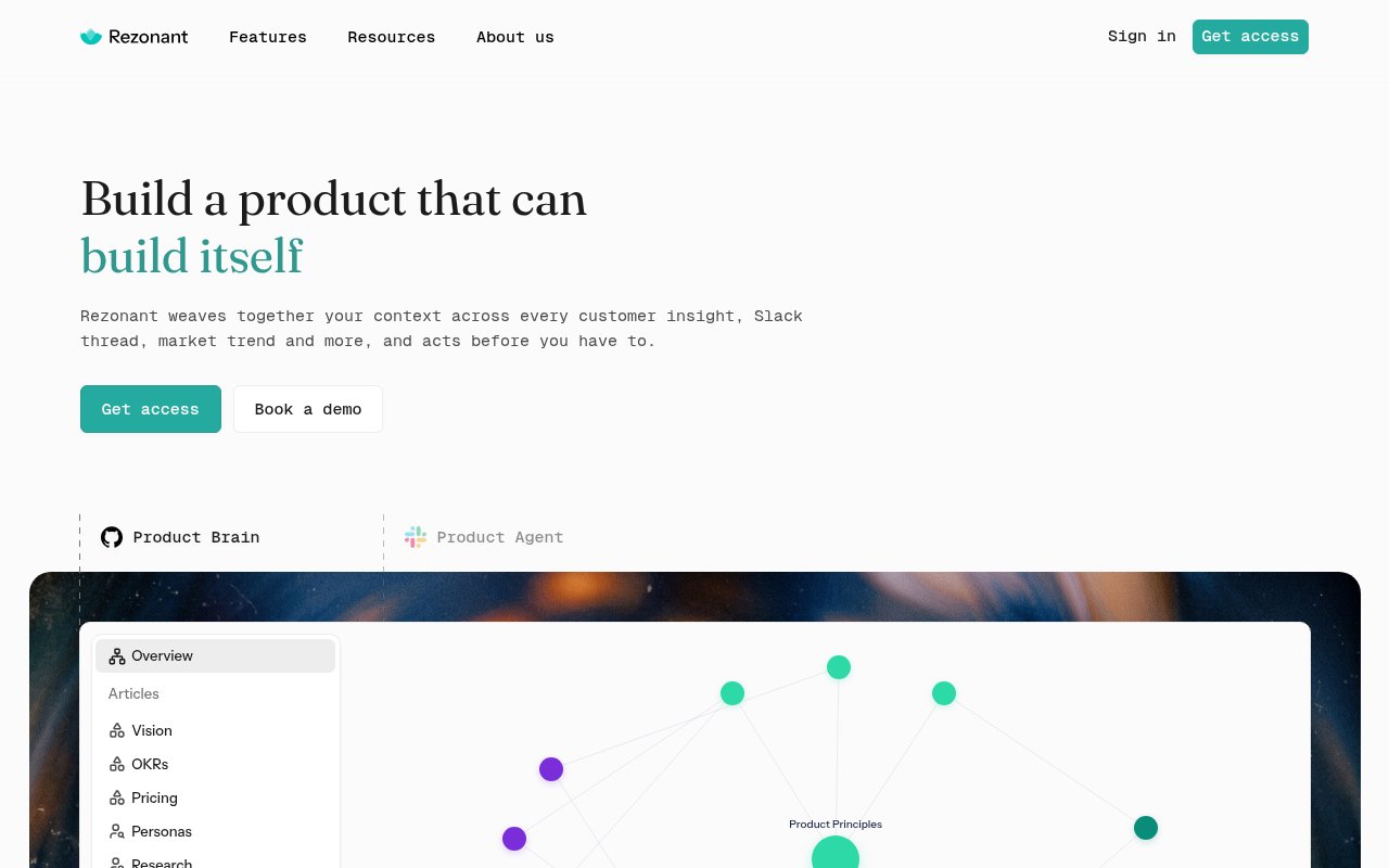 Rezonant homepage