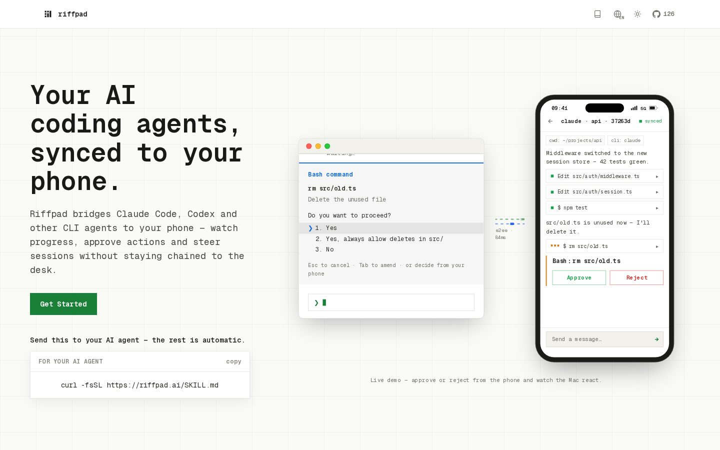 riffpad Homepage