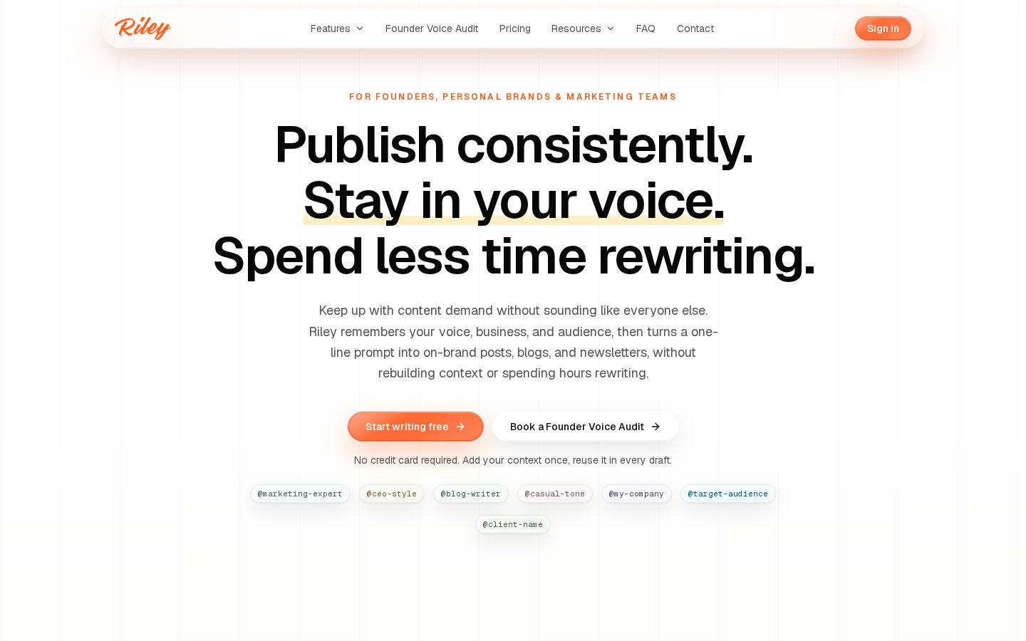 Riley Homepage