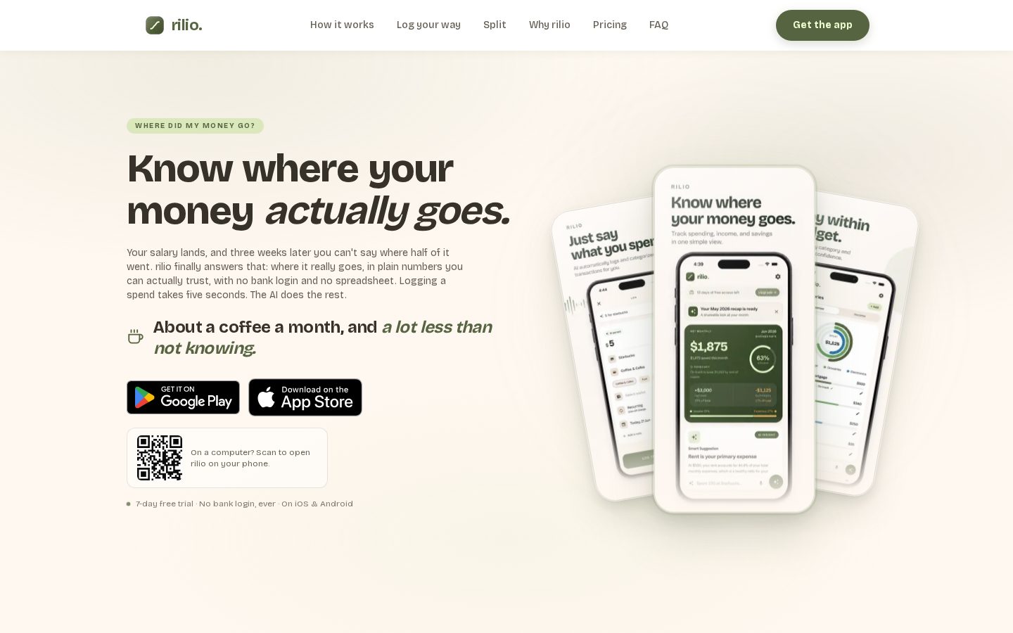 Rilio Homepage