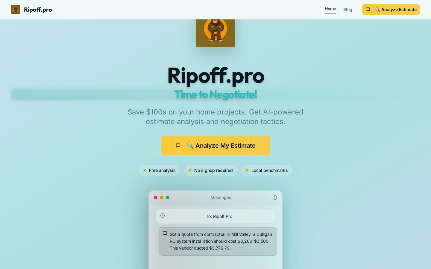 Ripoff.pro Homepage