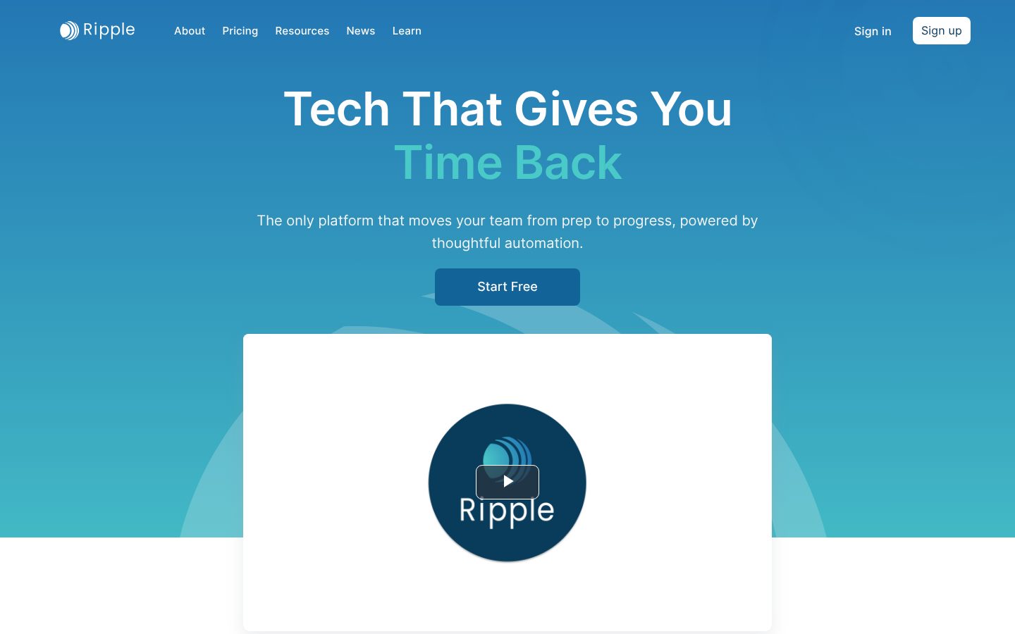 Ripple Homepage