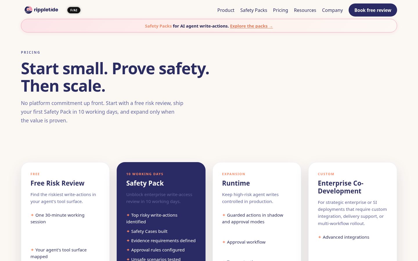 Rippletide Eval CLI Pricing