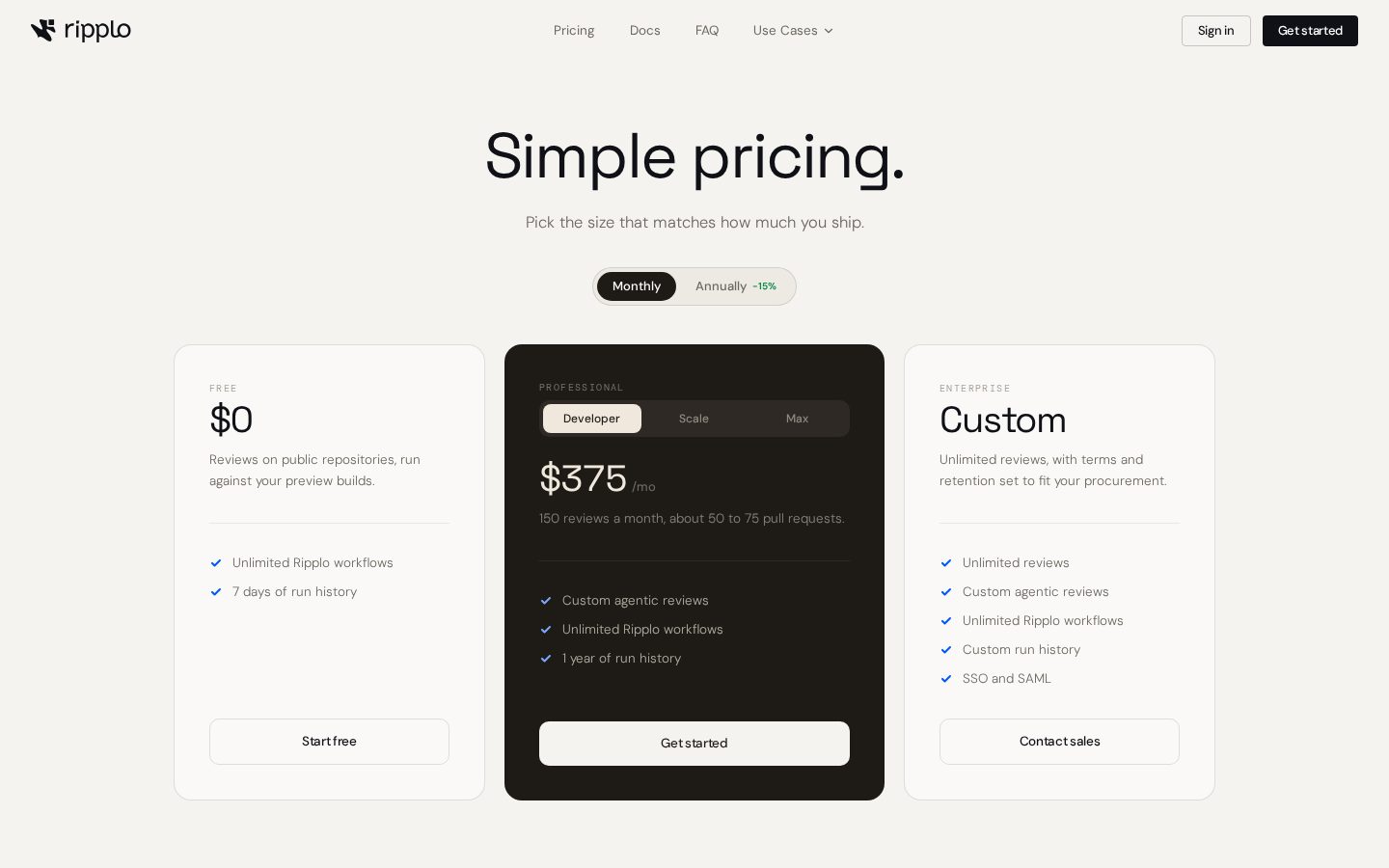 Ripplo Pricing