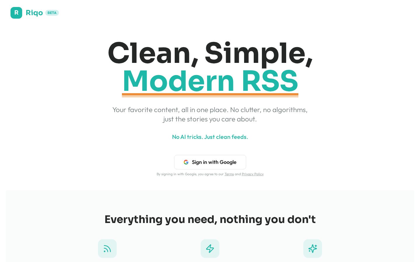 Riqo Homepage