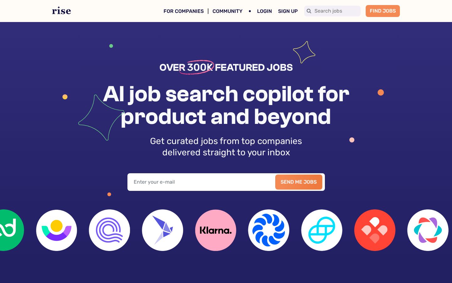 Rise Homepage