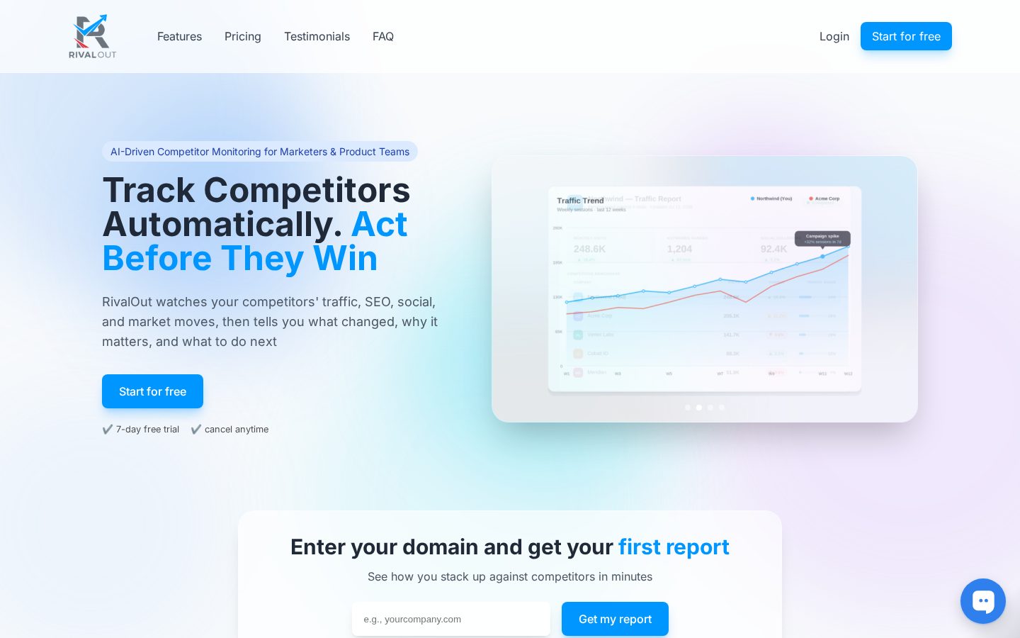 RivalOut Homepage