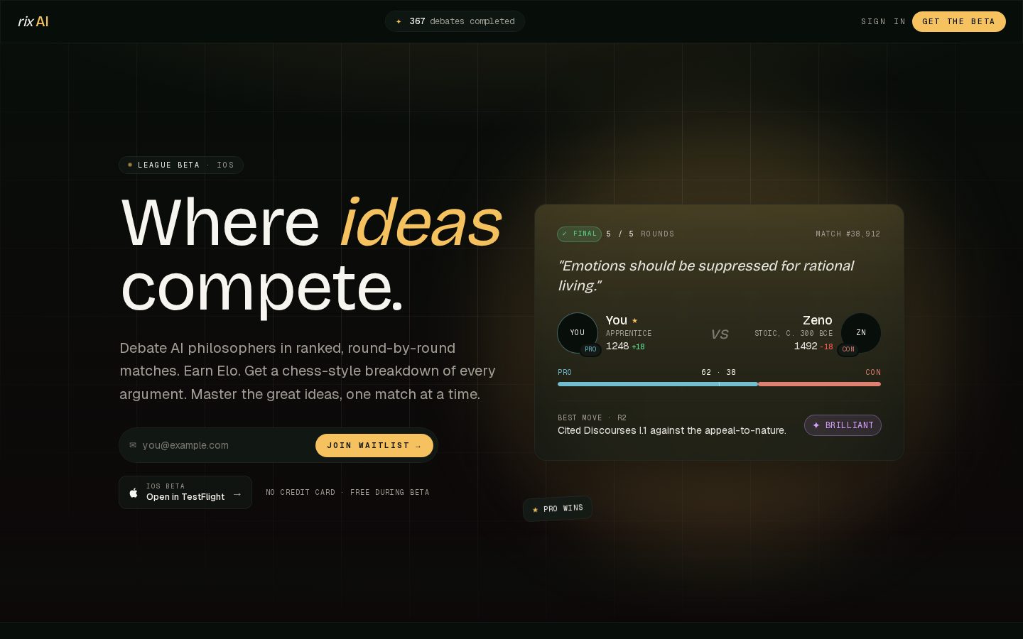 RixAI Homepage