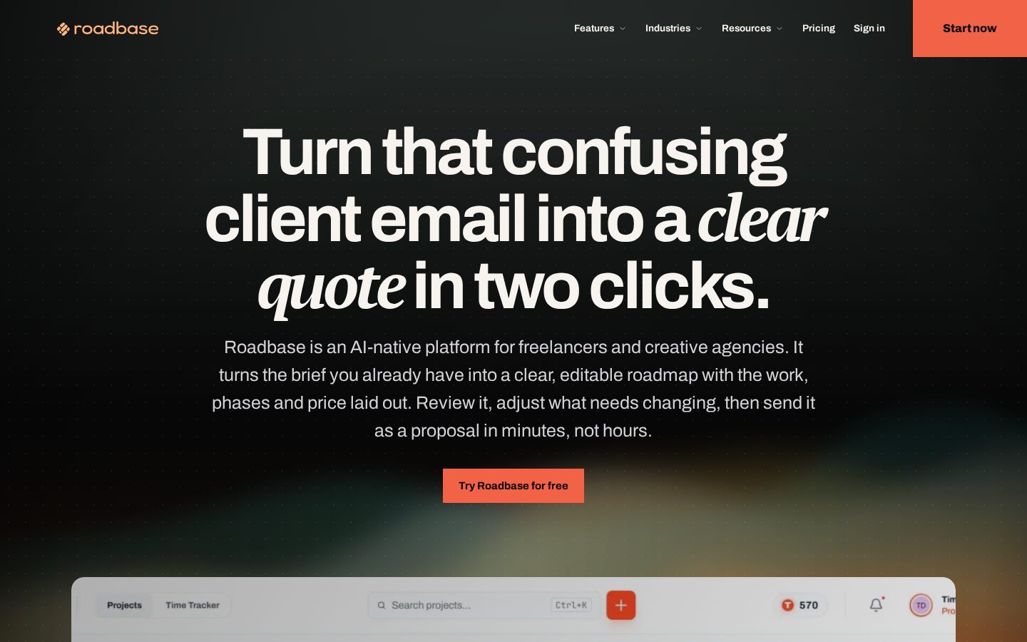 Roadbase Homepage