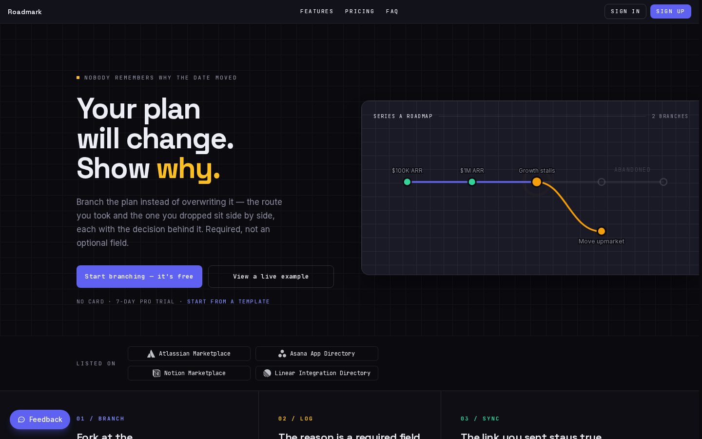 Roadmark Homepage