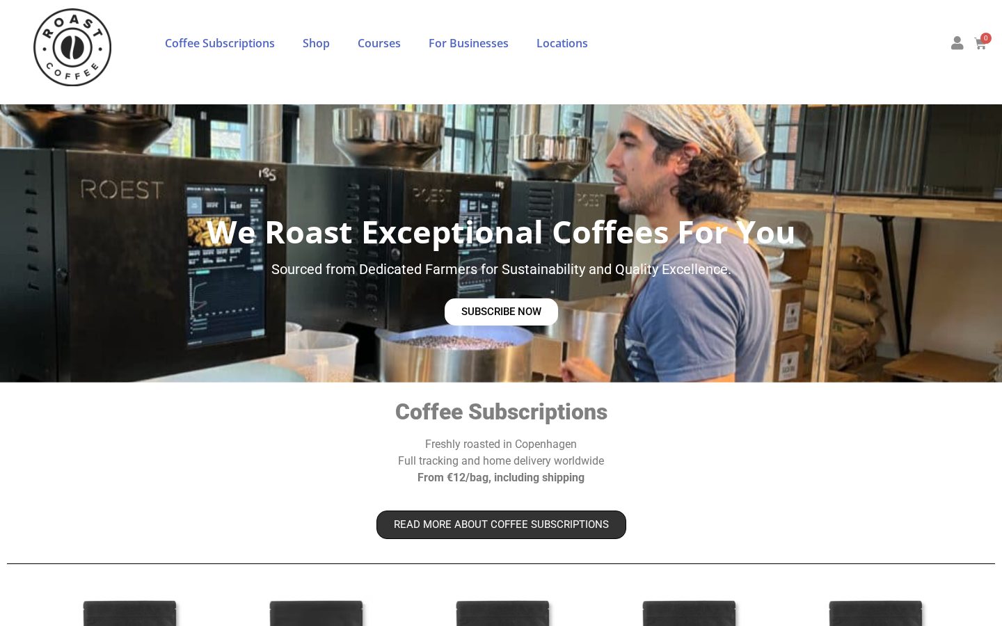 Roast Homepage