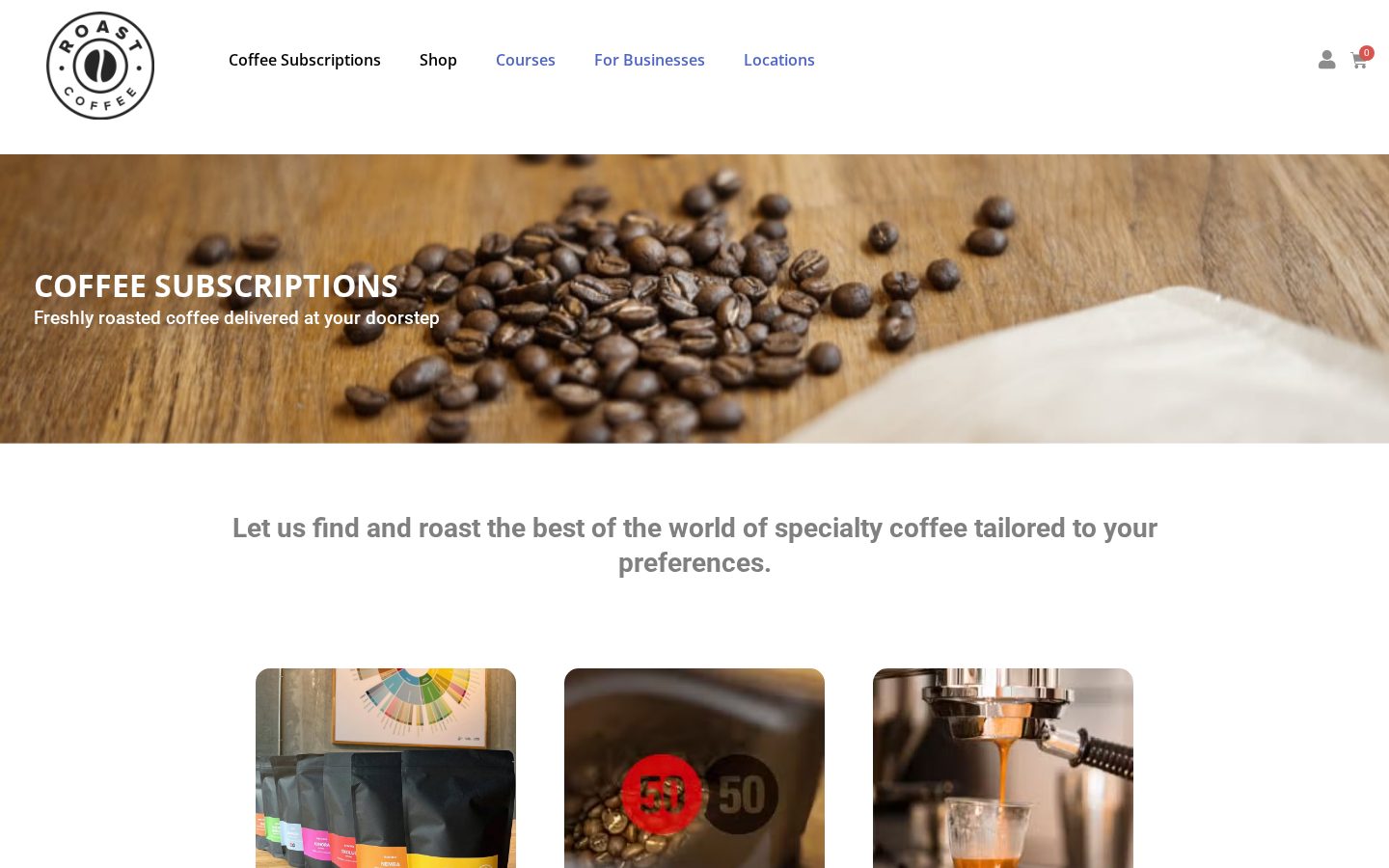 Roast Pricing
