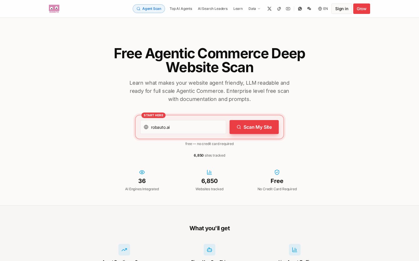 Robauto Homepage