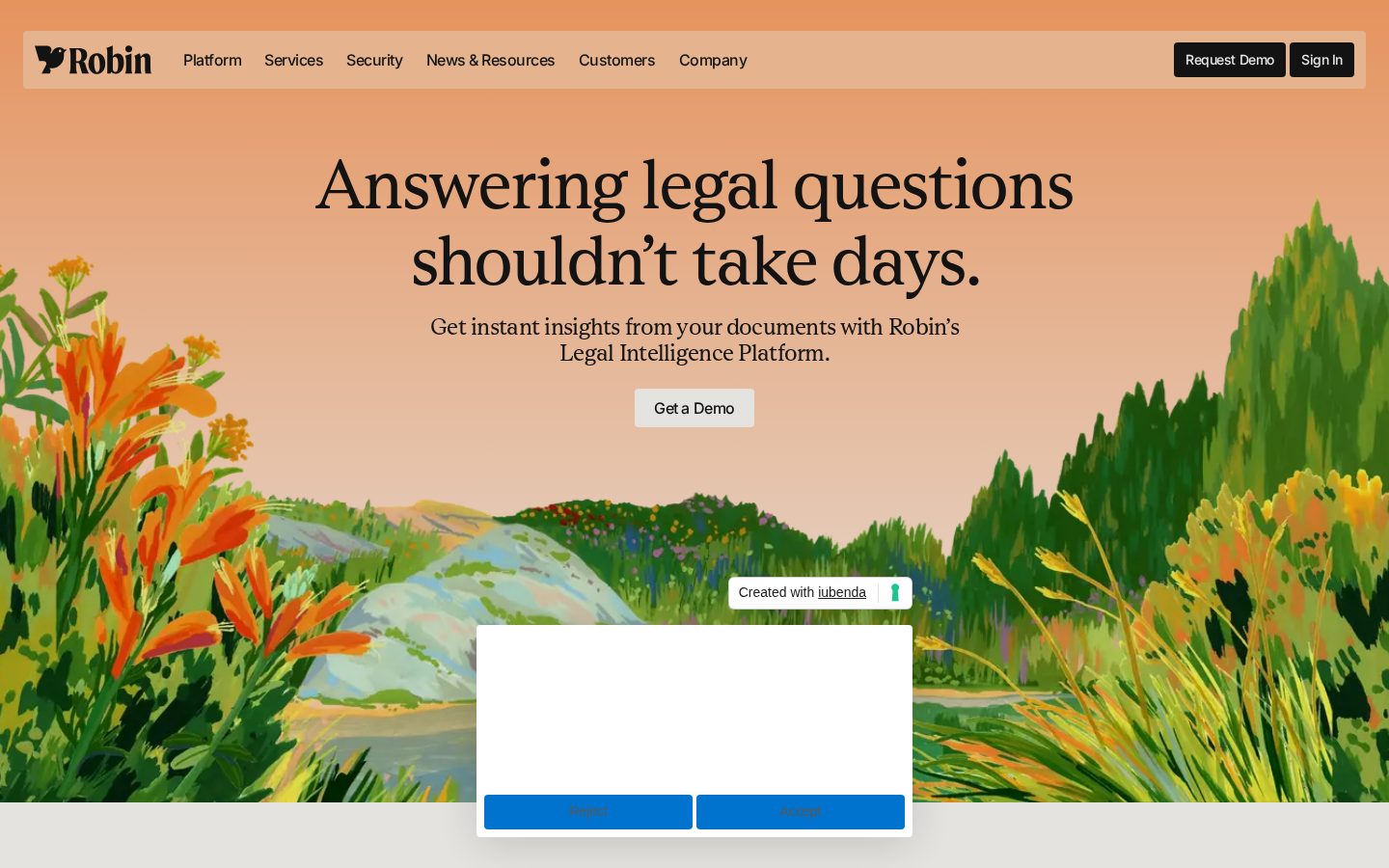 Robin AI Homepage