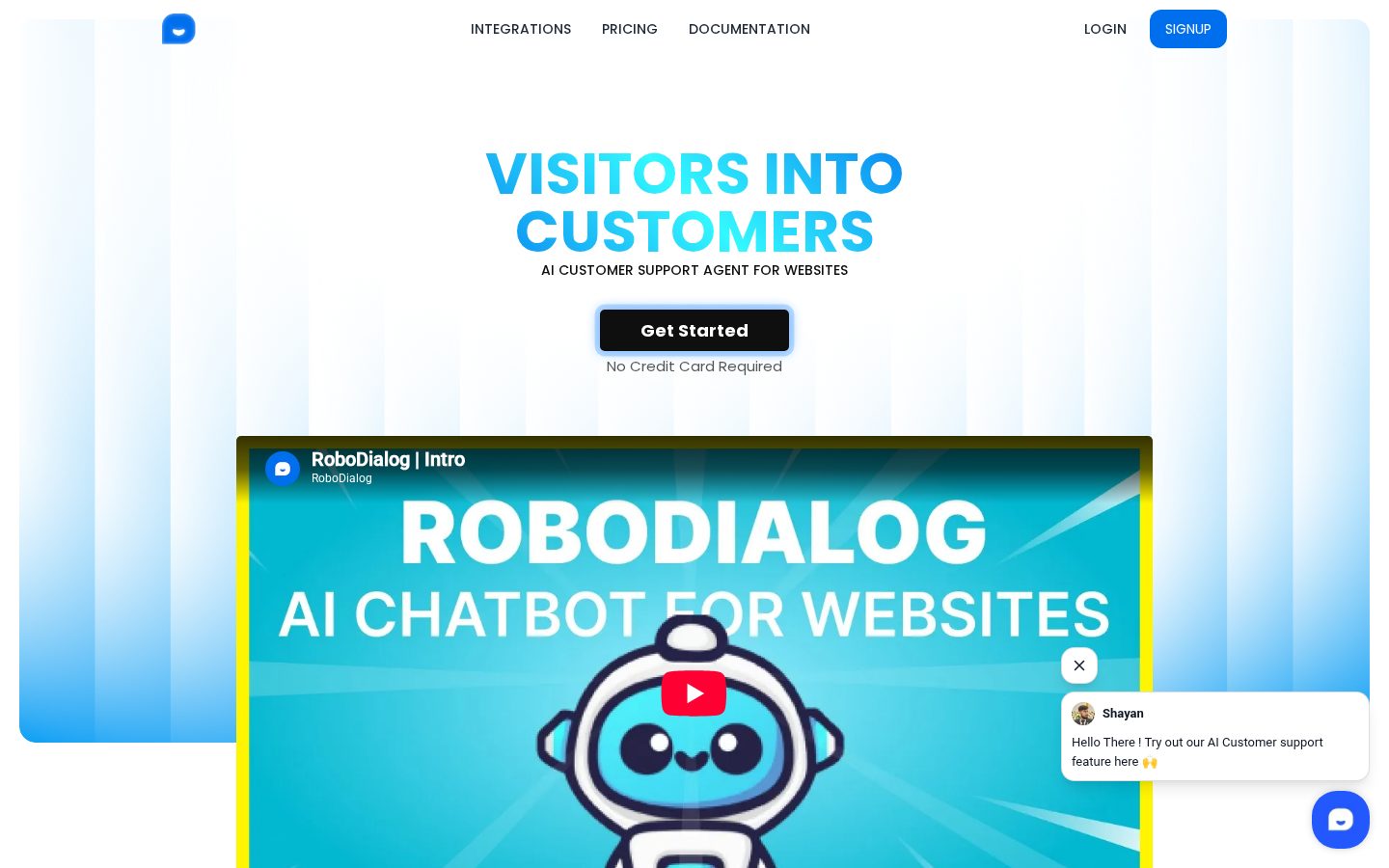 RoboDialog Homepage