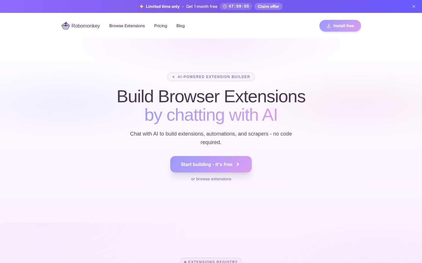 Robomonkey Homepage