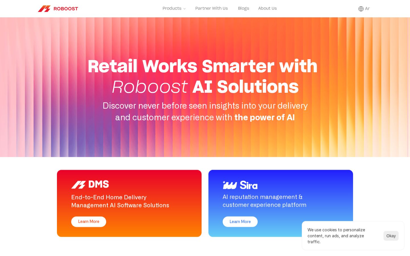 Roboost Homepage