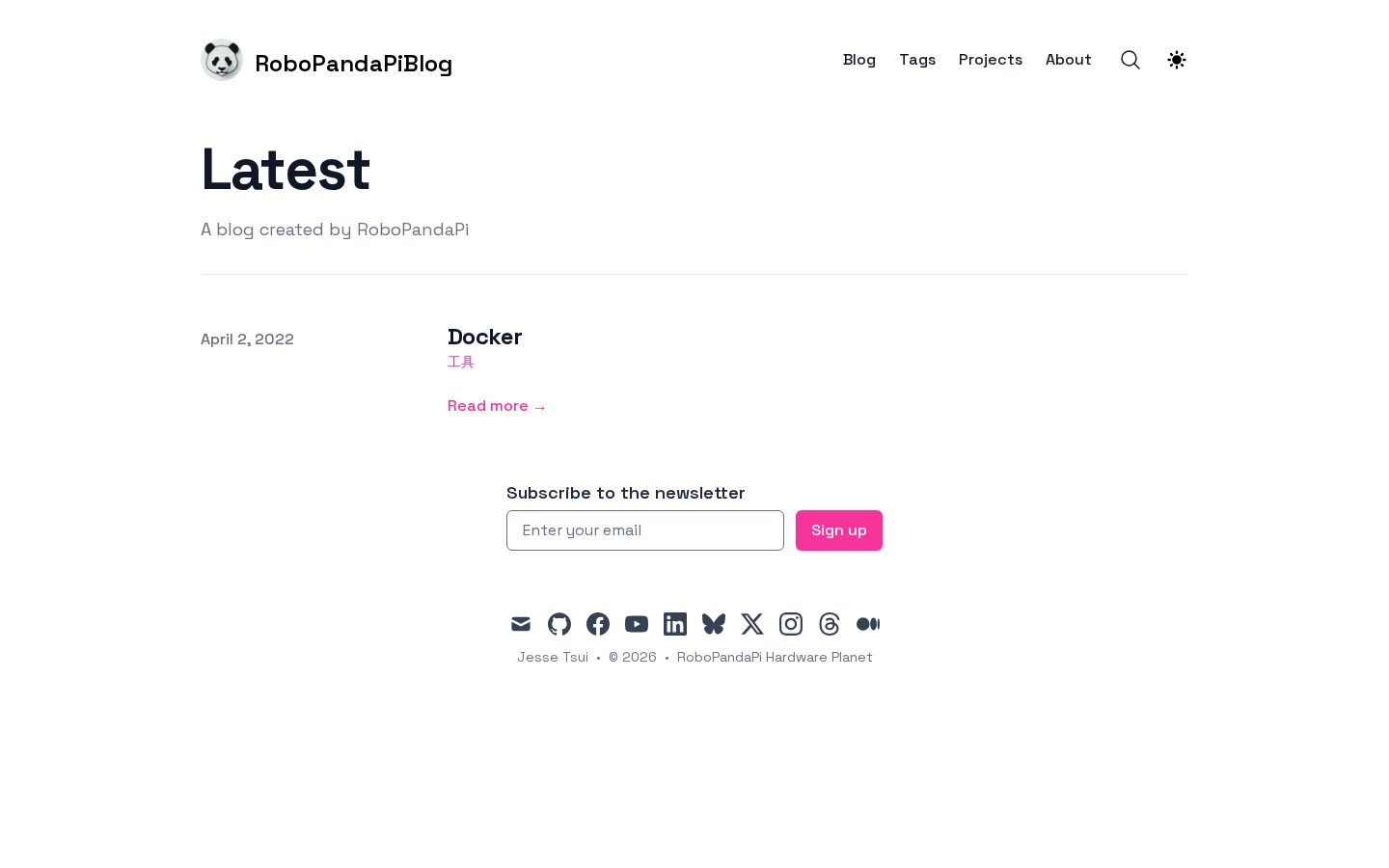 RoboPandaPi Homepage
