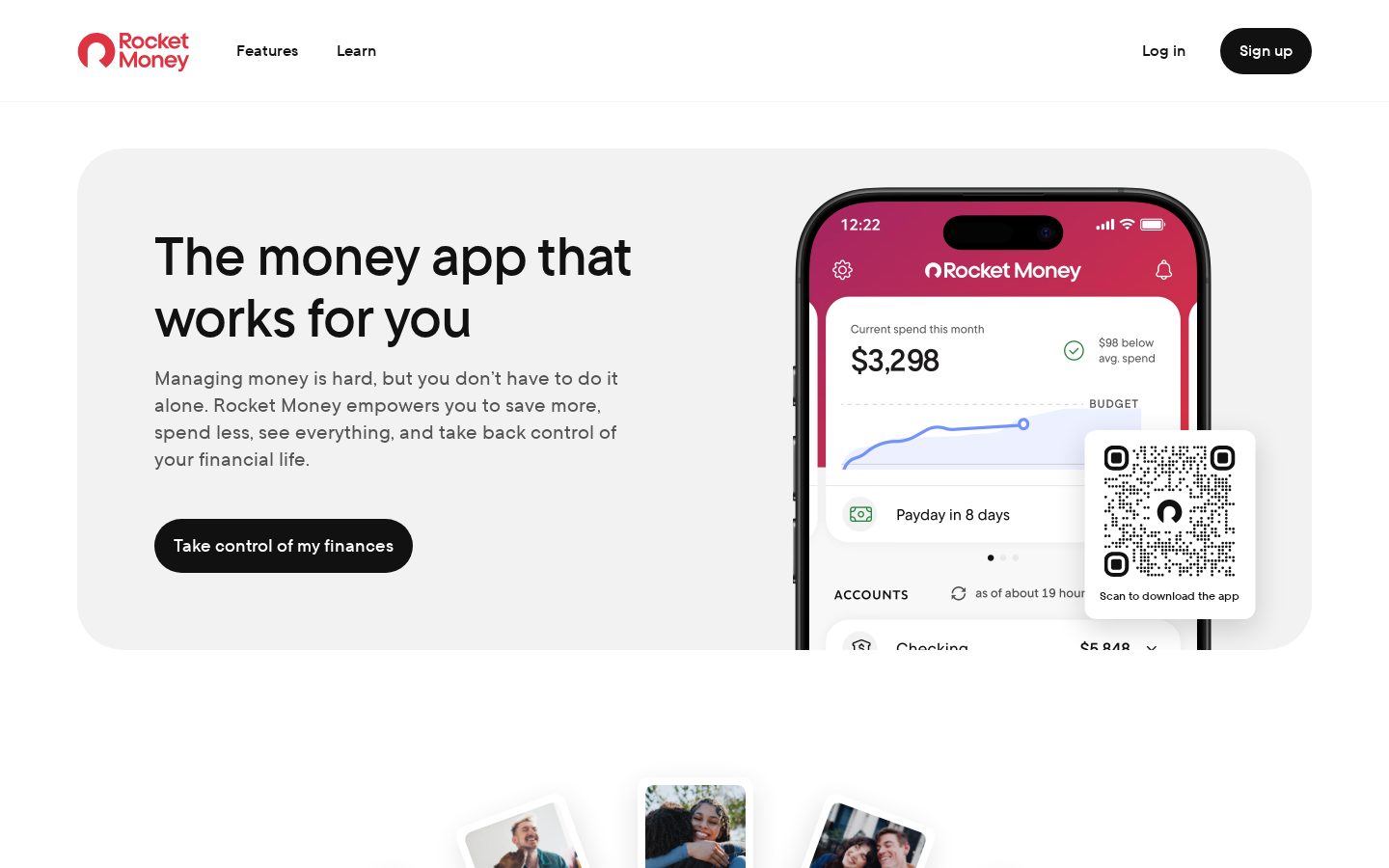 Rocket Money Homepage