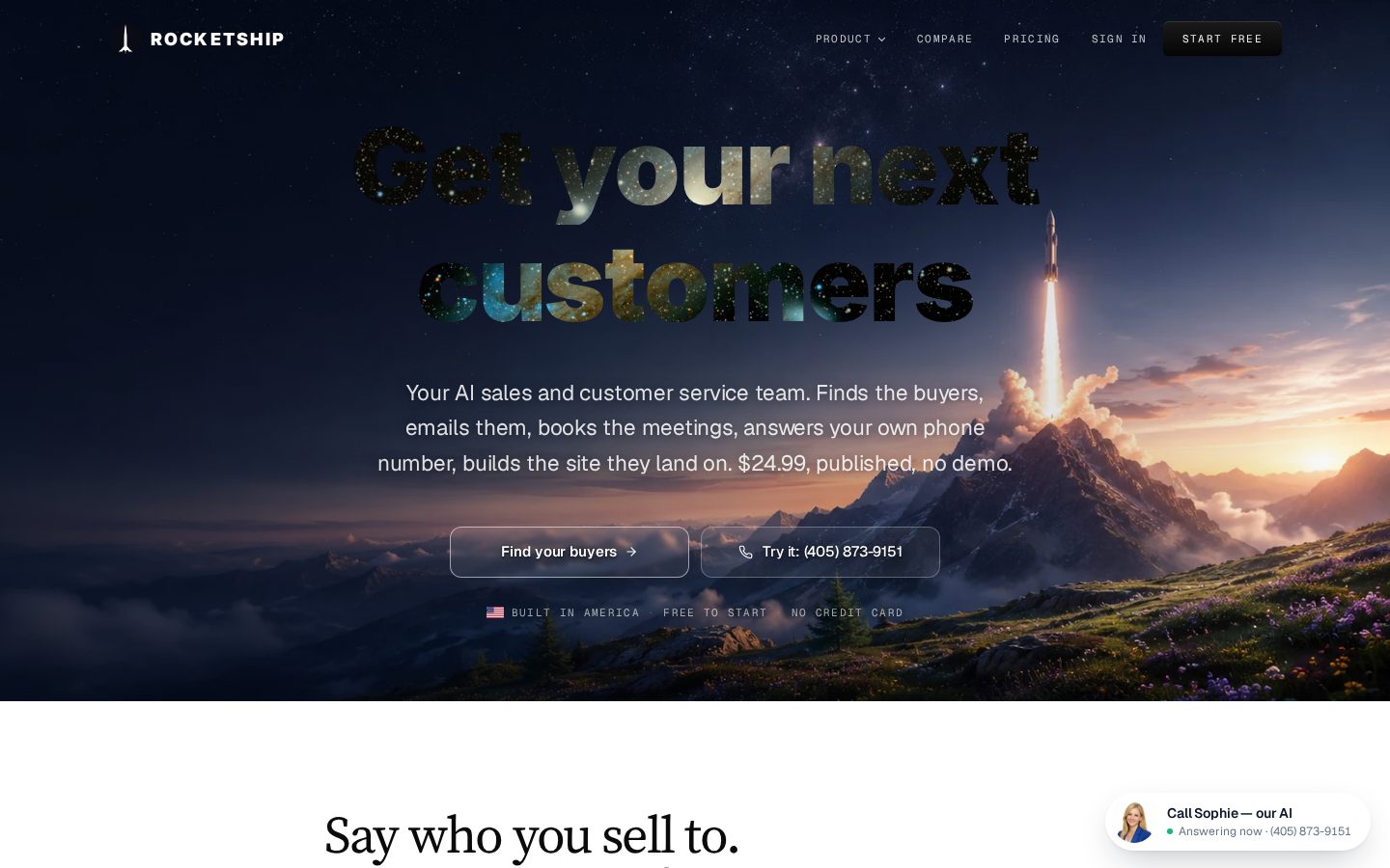Rocketship Homepage