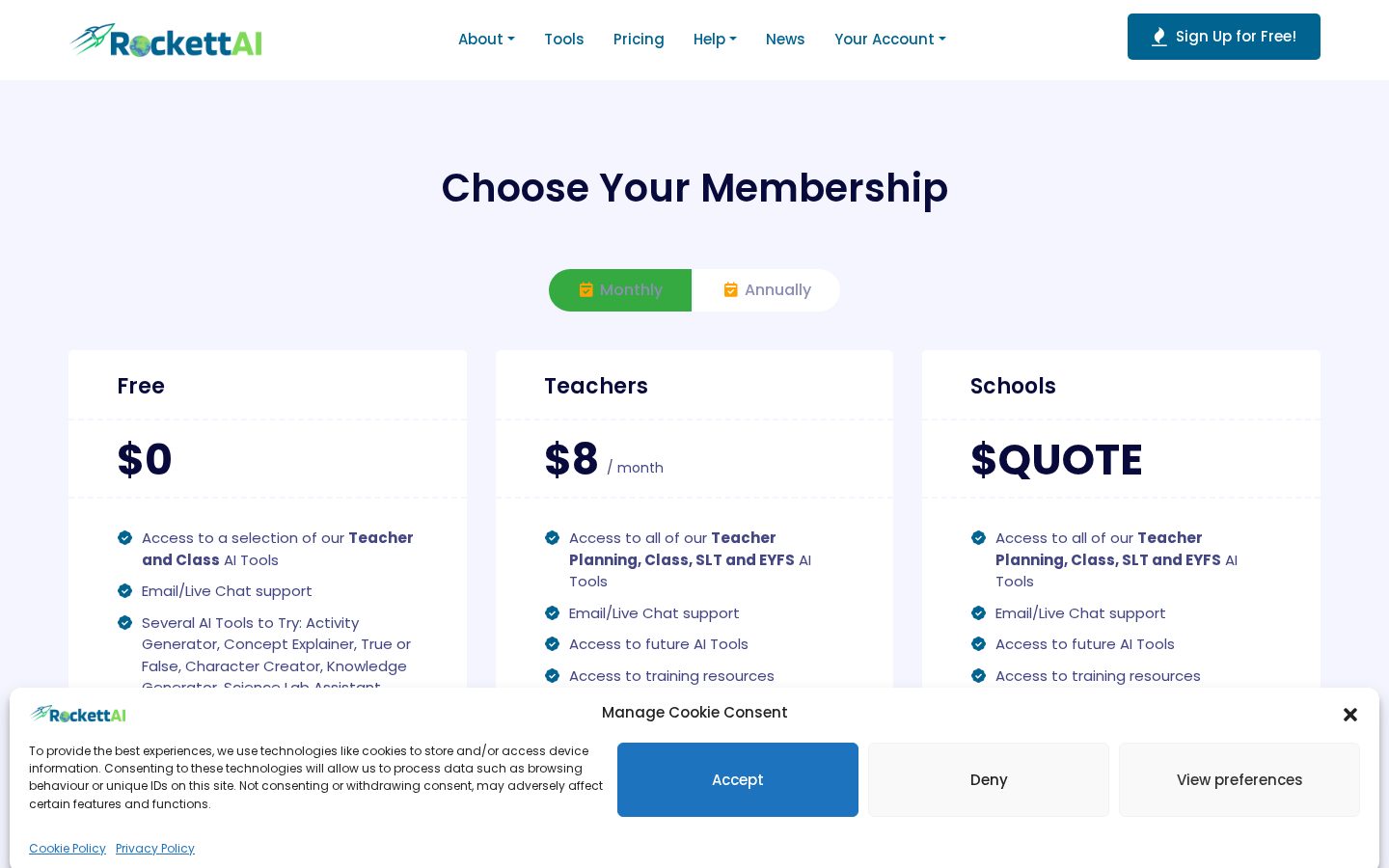 RockettAI Pricing