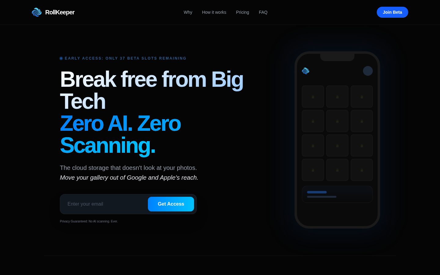 RollKeeper Homepage