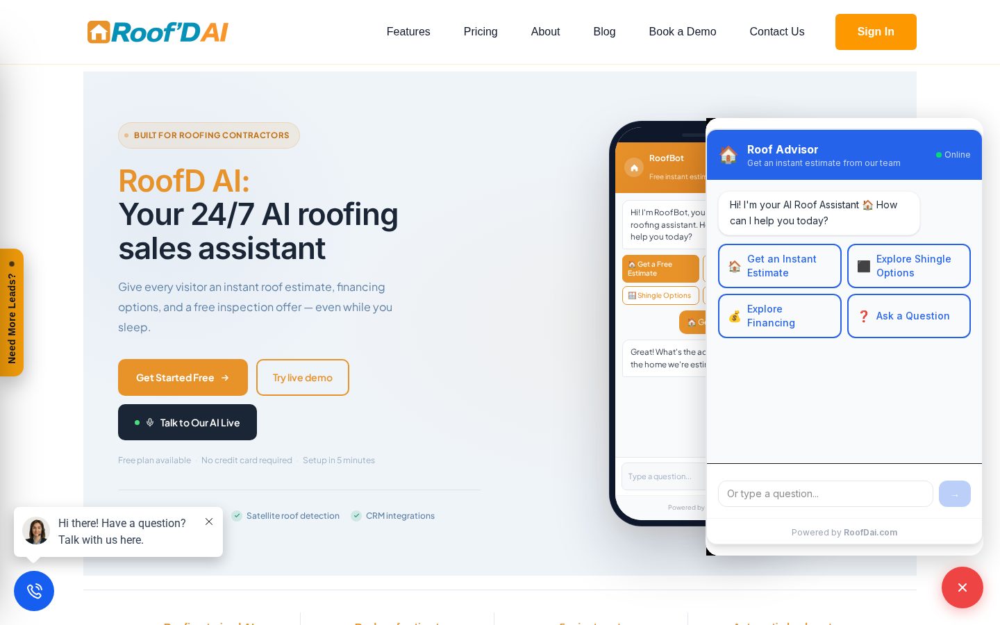 RoofDAI Homepage