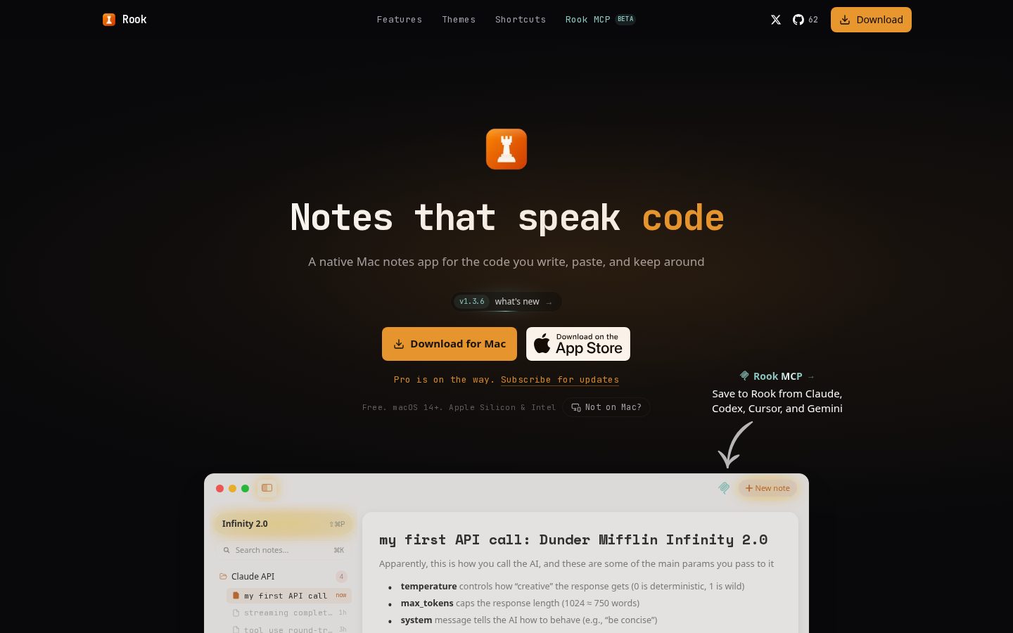 Rook Homepage
