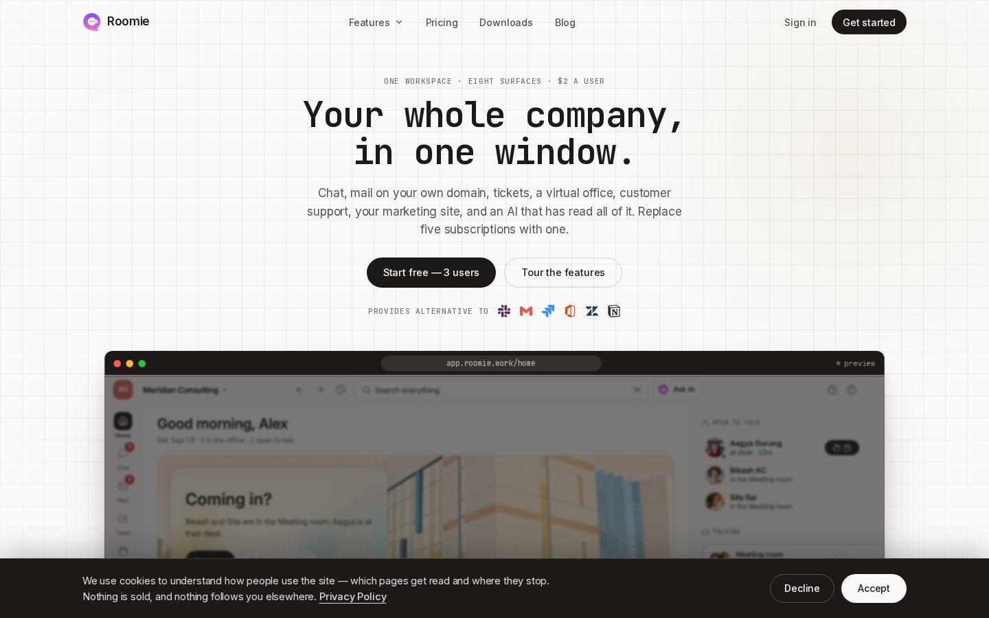 Roomie Homepage