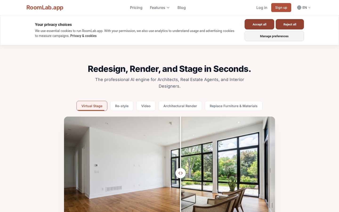 RoomLab.app Pricing