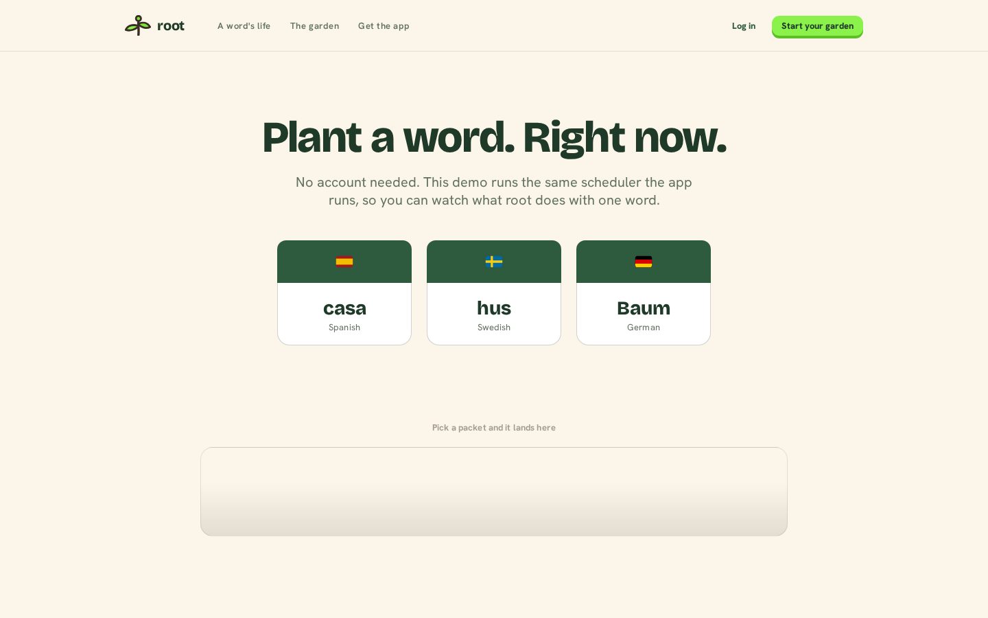 Root Vocab Homepage