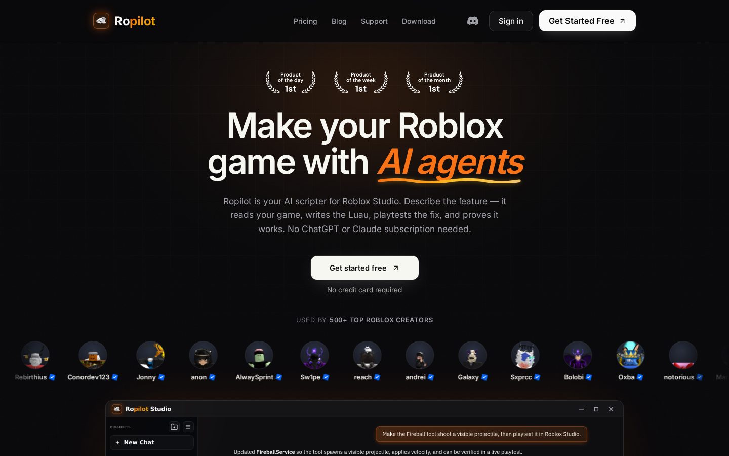 Ropilot AI Homepage