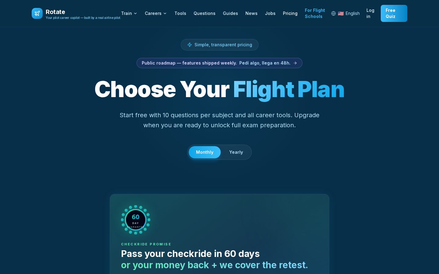 Rotate Pilot Pricing