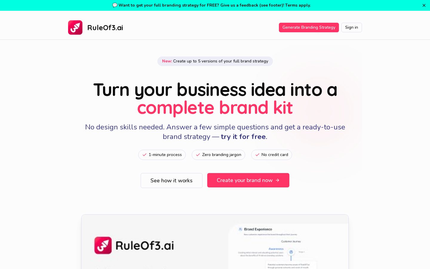 RuleOf3.ai Homepage